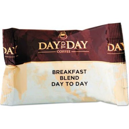 D2D COFFEE Day to Day Coffee 100% Pure Coffee, Breakfast Blend, 1.5 oz Pack, 42 Packs/Carton 23003